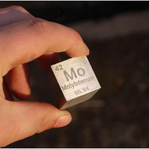 Molybdenum Metal 1 Inch 25.4mm Density Cube 99.95% Pure for Element Collection