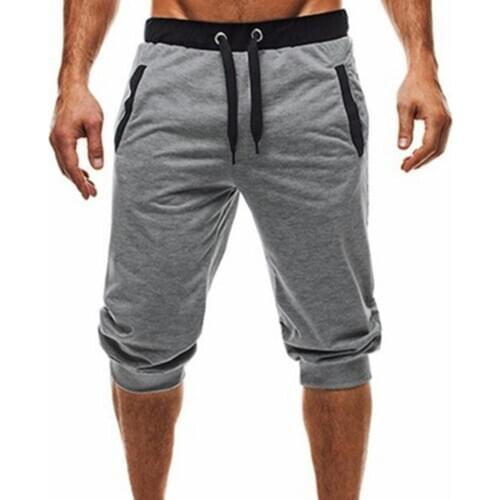 2020 Men Summer Harem Pants Slacks Shorts Sport Sweatpants Drawstring Jogger Trousers Pants Clothing Mens Casual Sweatpants