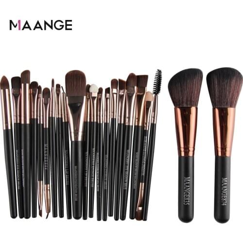 MAANGE 20/22 Pcs Makeup Brushes Set Cosmetic Foundation Powder Brush Eye Shadow Lip Blending Make Up Brush Tool Kit Maquiagem