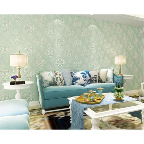 Beibehang 3d non - woven fabric 3d wallpaper papel de parede bedroom living room television background simple European wallpaper
