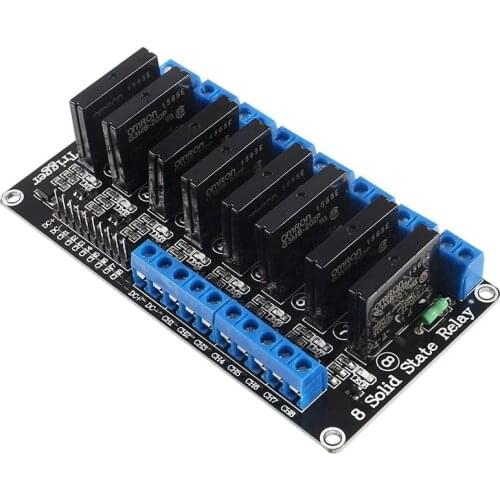8 Channel 5V Solid State Relay Module Board High Level Solid State Relay Module For Arduino Uno Duemilanove MEGA2560 MEGA1280
