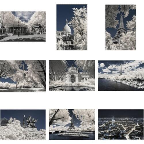 Natural Scenery Dream Paris Pierre Louis Ferrer France Infrared Photography Hanging PicturePoster Canvas Print Painting Wall Art