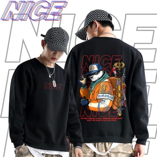 Hip Hop Men 2020 New Sweatshirts Fashion Pullovers Harajuku Streetwear Top for Young Men Oversize 8XL