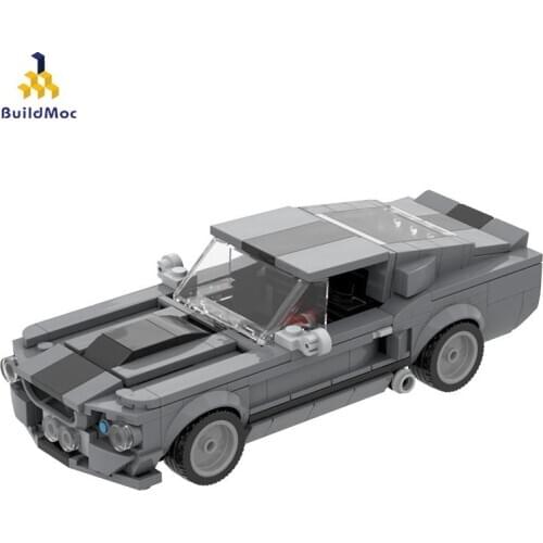 Buildmoc Technical Speed 60 Seconds Mustangs Super Racing Sterne Filme Building Block Model Sports Car Model Kids Toy Gifts