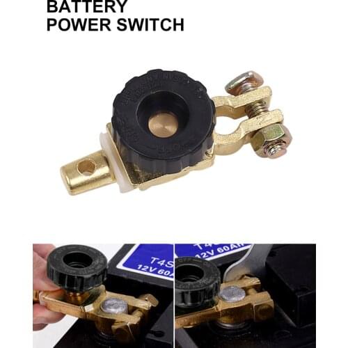 Top Post Car Battery Switch Battery Terminal Link Switch Quick Cut-off Disconnect Protector Rv Car Battery Power-off Switch