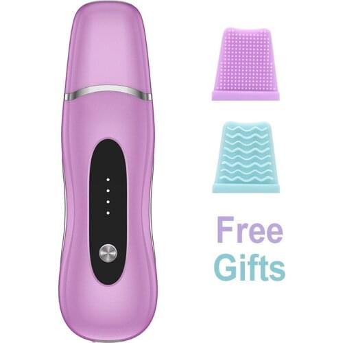 Ultrasonic Skin Scrubber Deep Face Cleaning Machine Peeling Shovel Facial Pore Cleaner Face Skin Scrubber Lift Machine