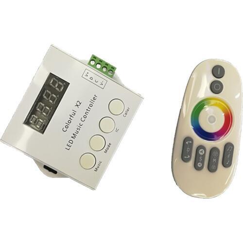 WS2812B WS2813 WS2811 6803 1909 IC LED Pixel Strip Digital Addressable Music Controller DC5-24V Colorful Pixel Tape Controller