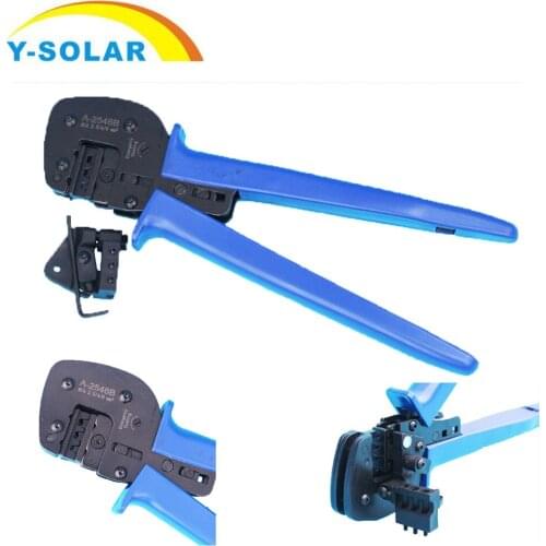 Y-SOLAR Connector Wire Crimper Multi-Function Ratchet Labor-Saving Wire Crimper Plug and Socket Terminal Crimping Pliers