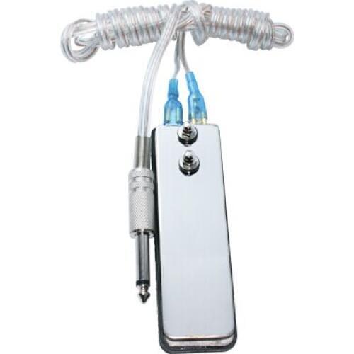 YILONG Flat Tattoo Foot Switch Pedal Mini Stainless-steel Foot Switch Pedal With Foot Cord for Tattoo Machine Gun Power Supply