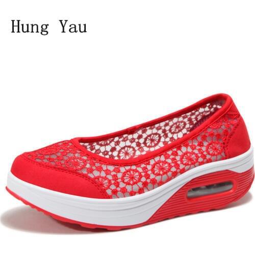 Women Shoes Flats 2018 Fashion Casual Shoes Woman Flat Shallow Beautiful Lace Breathable Good Quality Walking Loafers