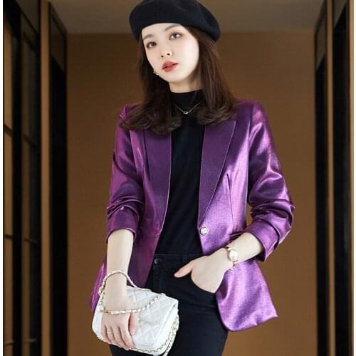 Ladies Elegant Formal Blazers Jackets Coat Office Work Wear Long Sleeve Spring Autumn Women Business OL Outwear Blaser Tops