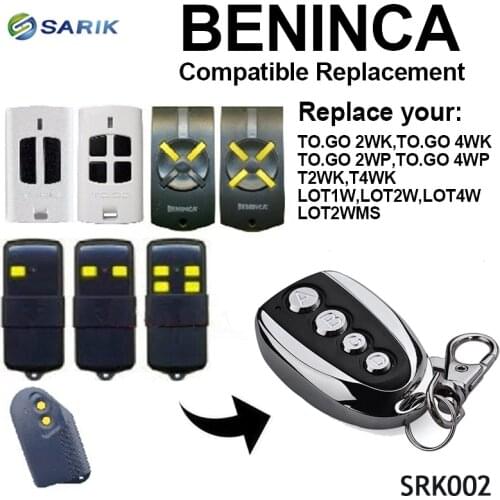 10pcs 433.92 Mhz Duplicator Copy Bennica Remote Control For Universal 433mhz Garage Door Gate remote fixed code