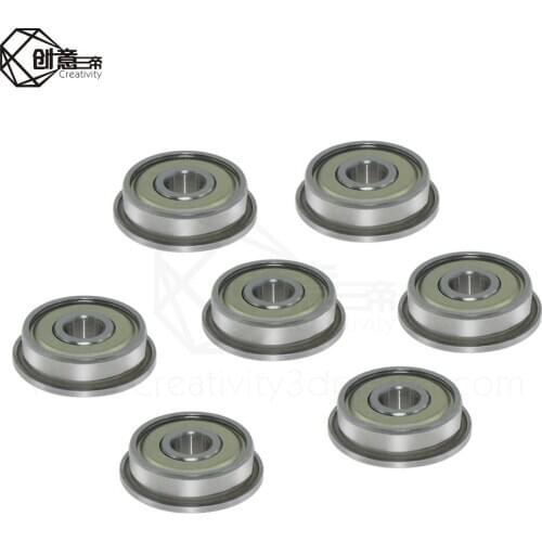10pcs/lot Flange Bushing Ball Bearings 6*19*6mm Mechanical Replace F626ZZ Metric Flanged for 3D Printer Motor Part parts F626