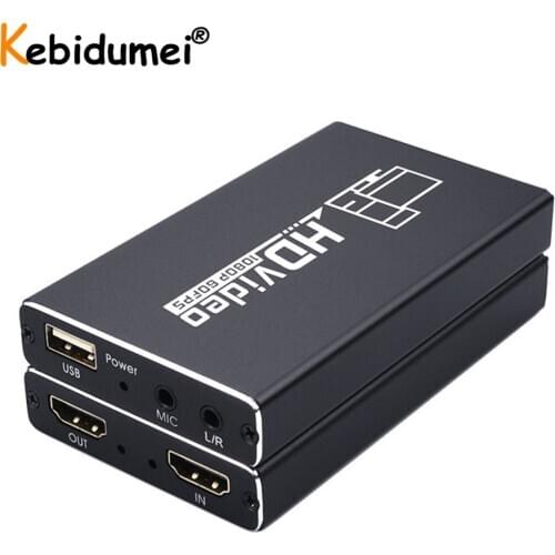 1080P 60Hz HDMI-compatible Game Capture Card Recorder USB 2.0 Video Recorder Card Converter For XBox For PS4 Live Streaming