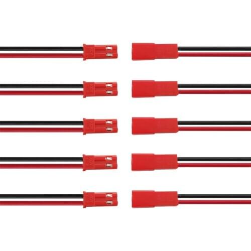 20Pair JST 2 Pin Male & Female Cable Connector JST 2P Wire Plug Jack Connectors for LED Lamp Strip RC BEC Battery DIY FPV Drone