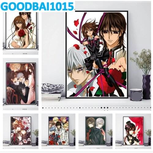 Diamond Painting Full Drill Vampire Knight Poster Japanese Anime Diamond Mosaic Embroidery 5d Diy Home Decor Cross Stitch Kits