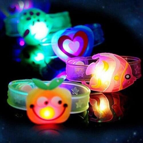 Cartoon Figure Watch Toy Child Electronic LED Luminous Watch PVC Material Strap Children Birthday Gift Luminous Toys Dropship