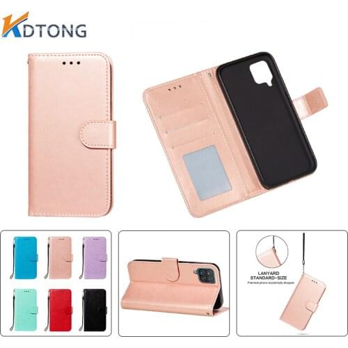 Solid Color Wallet Case For Samsung Galaxy A22 A21 A20 A12 A11 A10 A9 A8 A7 A6 A5 A03 A02 A01 S Plus Card Slot Shockproof Cases