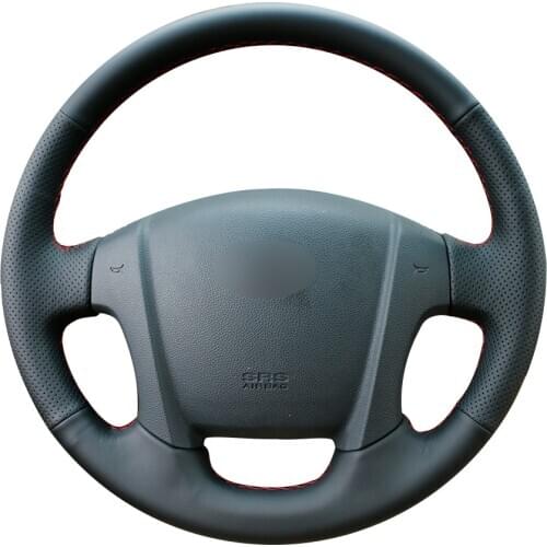 Black Synthetic Leather Car Steering Wheel Cover for Kia Sportage 2 2005-2010 2009 Sportage