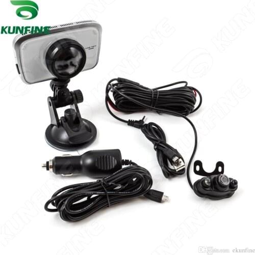 HD 1080P 3.5" Display Dual Camera Digital Video Recorder car DVR Camera for Android with G-Sensor Cycle Recording KF-A1049
