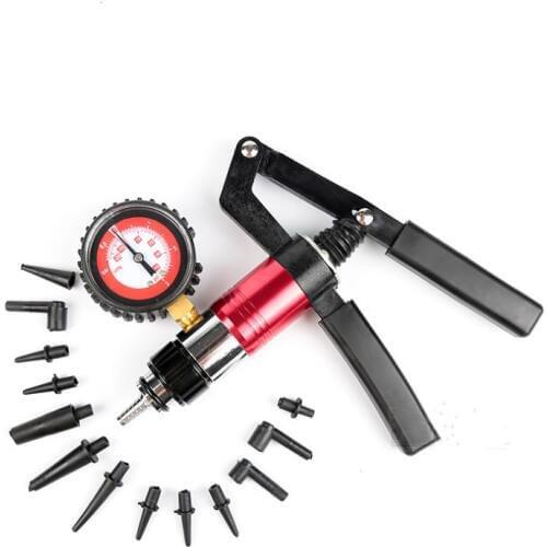 Professional Manual Design Car Vacuum Pump Brake Oil Tester Set Durable Brake Fluid Bleeder Oil Change Vacuum Pistol Tools