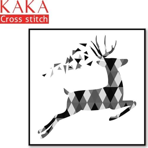 Cross stitch kits,Embroidery needlework sets with printed pattern,11CT-canvas for Home Decor Painting,Animals NCKA099