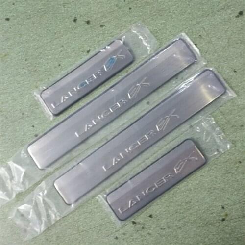 High Quality Stainless Steel scuff plate door sill Trim For Mitsubishi LancerEX 2010-2012 Car Accessories