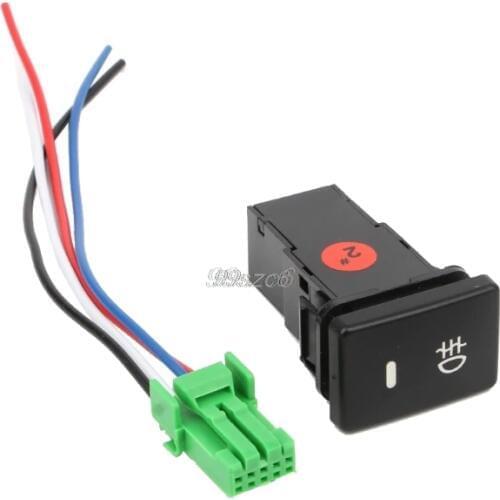 DC12V Rear Fog light Push Switch 4 Wire Button For Toyota Camry Prius Corolla DropShip Dropshipping