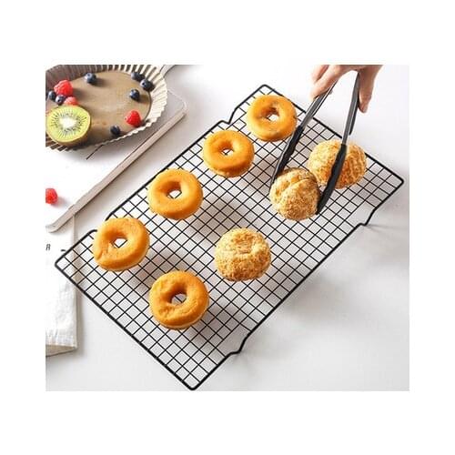 Shelf Steel Cake Food Rack Wire Grid Cooling Tray Oven Kitchen Baking Pizza Bread Barbecue Stainless Barbecue Cookie Holder