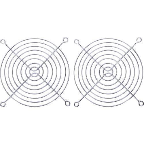 Retail 2 x Metal Wire Finger Guard Grill for 120 x 120mm Computer Case Fan
