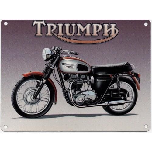 Triumph Metal Tin Sign Decor Bar Pub Vintage Retro Wall Home Club Tavern Garage Art