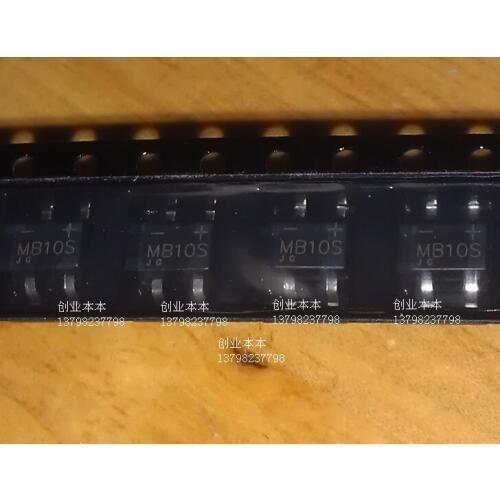 The MB10S 0.5A 1000V SOP-4 package D bridge rectifier bridge