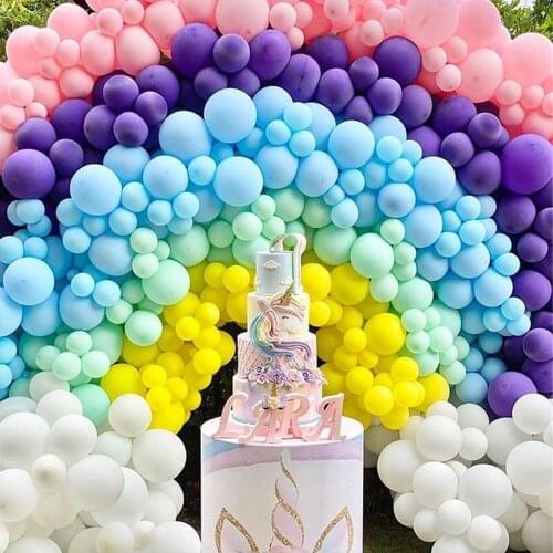 10Pcs 5/10/12Inch Mix Matte Color balloons happy Birthday Wedding Party Decoration Baby Shower Home Decor Helium Balloon Garland