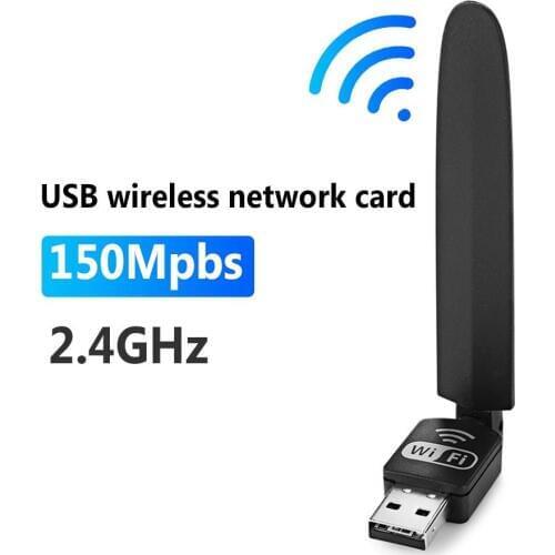 2.4GHz 150Mpbs Portable USB Wireless Network Card WiFi Adapter with Antenna