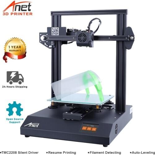 Anet 3D Printer ET4 Pro With TMC2208 Silent Stepper Driver High precision FDM 3D Printer With Auto Self-Leveling Sensor