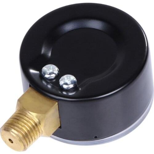 50LB 0-4bar/0-60psi Air Compressor Hydraulic Pressure Meter Fuel Air Oil High Vacuum Gauge 1/4" NPT Side Mount