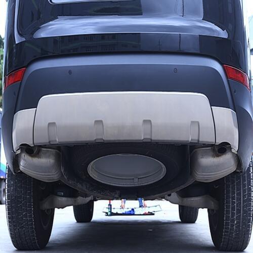 Car Accessories Exterior Rear Bumper Plate Threshold Protector Cover Trim Stainless For Land Rover Discovery 5 2017 3Pcs