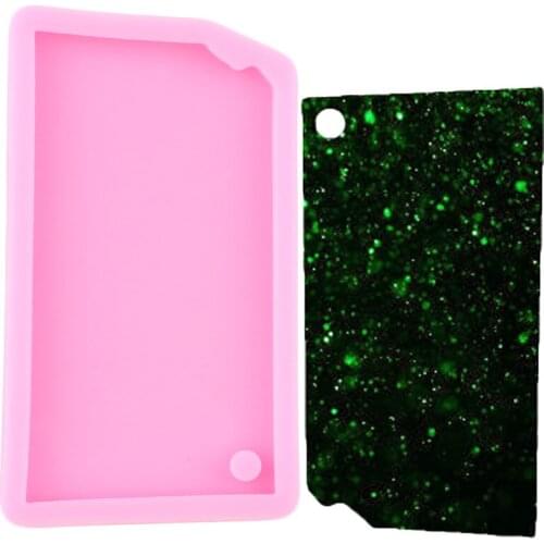 Shiny Kansas United States Map Silicone Mold Keychains Molds Polymer Clay Pendant Mould DIY Handmade Jewelry Moulds