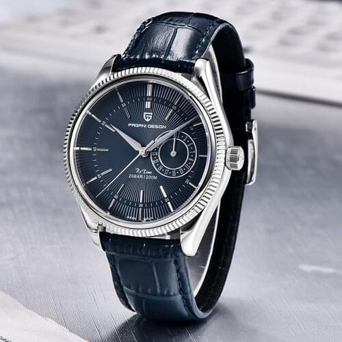 PAGANI DESIGN Luxury Sapphire Bracelet Men Quartz Chronograph Watch Relogio Masculino Sports Waterproof Calendar Stainless