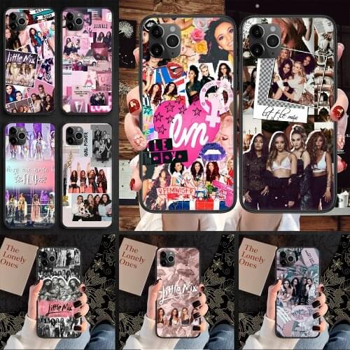 Pop Little Mix Phone Case Cover Hull For iphone 5 5s se 2 6 6s 7 8 12 mini plus X XS XR 11 PRO MAX black silicone cell cover art