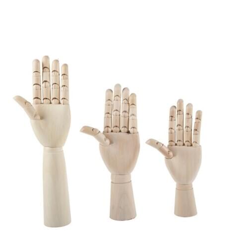 Wooden figure Wooden hand model Wooden doll Human jointed toy