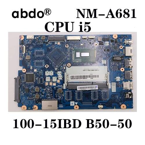 Abdo CG410/CG510 NM-A681 motherboard for Lenovo 100-15IBD B50-50 notebook motherboard CPU i5 5200U DDR3 100% test work