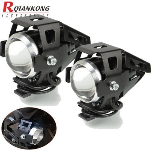 For YAMAHA HONDA KAWASAKI BMW SUZUKI GSF650 GSF650S GSF1000 Moto 12V Motorcycle Metal Headlight Driving Spot Head Lamp Fog Light