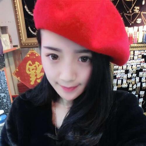Elegent British Lady Women Knitted Beret Beanie Ski Hats Fashion Tam Cap Hat XIN-Shipping