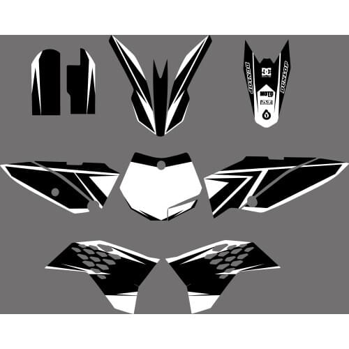 H2CNC Graphics & Background Decal Sticker Kits for KTM 65 SX 65SX 2009 2010 2011 2012 2013