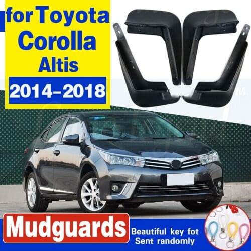 Molded Car Mud Flaps For Toyota Corolla Altis 2014 2015 2016 2017 Mudflaps Splash Guards Mud Flap Front Rear Mudguards Fender