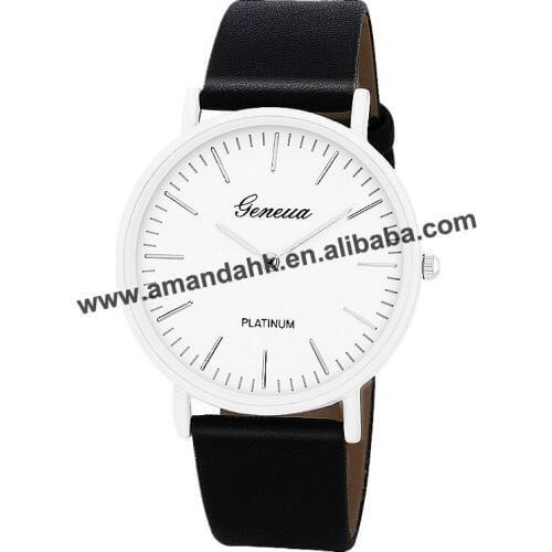 Hot Fashion Women Geneva Watch Women Dress Watches Wholesale Women Lady Quartz White Wrist Watch 8592