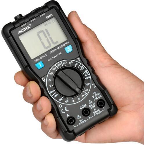 MESTEK DM91 mini multimeter digital multimeter 2000 counts DC current 10A tester multimetre multi meter multitester