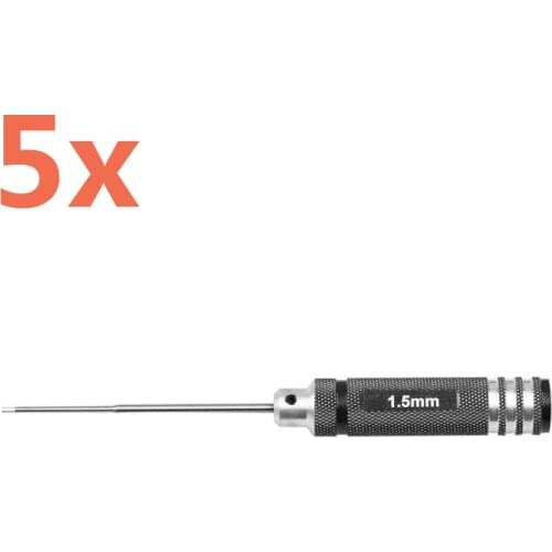 Wholesale 5Pcs RC Metal Hex Nut Head Hexagon Screwdriver Tool 1.5mm 2.0mm 2.5mm 3.0mm HSP 80107