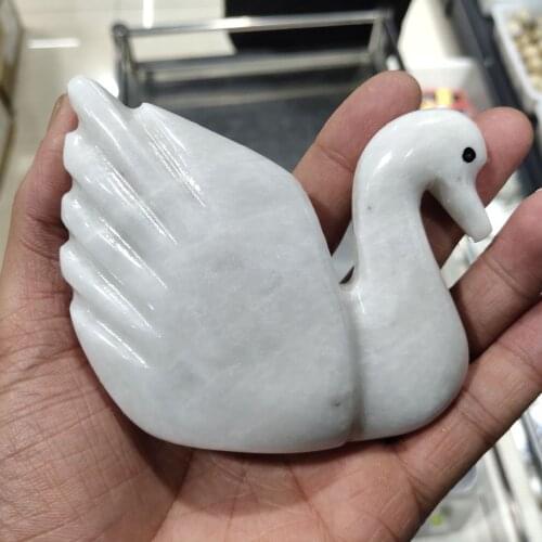 1pcs 10cm Natural marble swan Used for home decoration